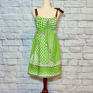 Tibi Green Mini Sundress